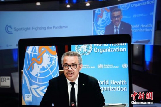 资料图:世卫组织总干事谭德塞. 中新社记者 彭大伟 摄